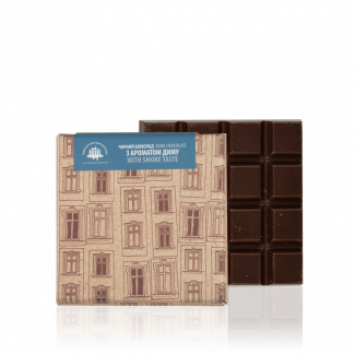 Dark chocolate with smoke flavour, 90 g