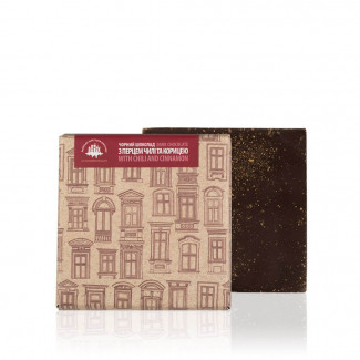 Dark chocolate with chili pepper and cinnamon, 90 g