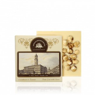 White chocolate with hazelnut, 100 g
