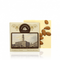 White chocolate with almond, 100 g