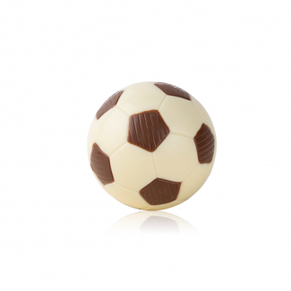 Soccer ball, white chocolate