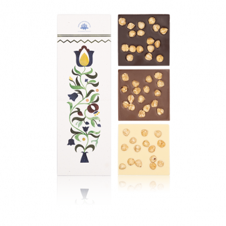 Set of chocolate bars "Tiles of Levinskyi" with haselnut