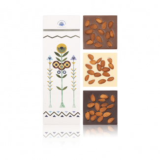 Set of chocolate bars "Tiles of Levinskyi" with almond