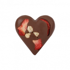 Chocolate figurine “Strawberry Nut Heart”