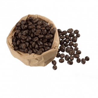 Dark chocolate coated coffee beans, 100 g