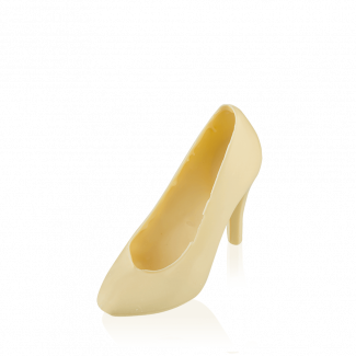 High-heeled shoe, white chocolate