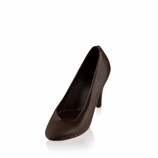 High-heeled shoe, dark chocolate