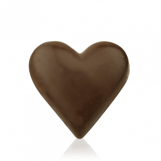 Серце середнє з чорного шоколаду