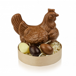 Hen Set, milk chocolate