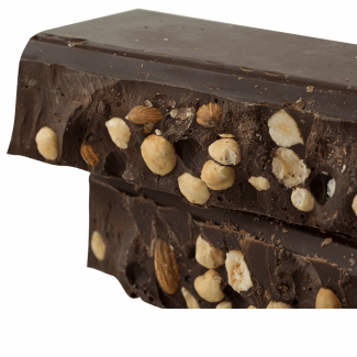 Dark chocolate with nuts