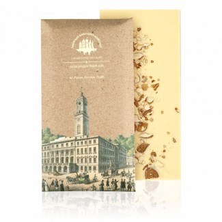 White chocolate with almond, 80 g